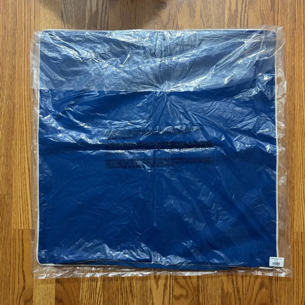 NEW Schoolhouse Cobalt Classic Piped Pillow Cover